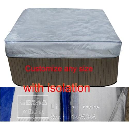 Customize hot tub cover bag and spa cap , size 2300x2450x300 mm (7.5ft. x 8 ft. x 12 in.) any shape and size is avaliable