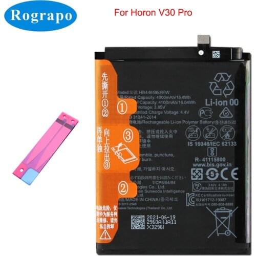 New Full 4100mAh HB446589EEW Mobile Phone Battery For Huawei Honor V30 Pro SmartPhone