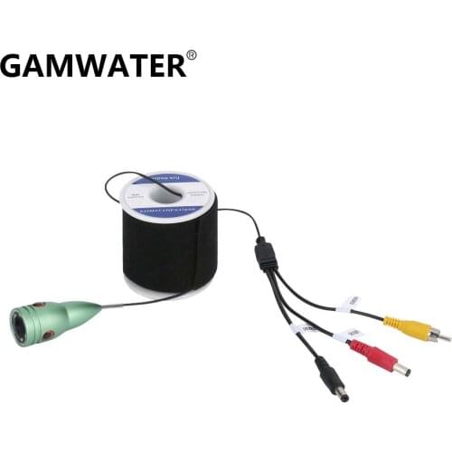 GAMWATER 1000tvl Underwater Fishing Cable+ Camera with 6PCS 1W LED infrared Lamp Lights
