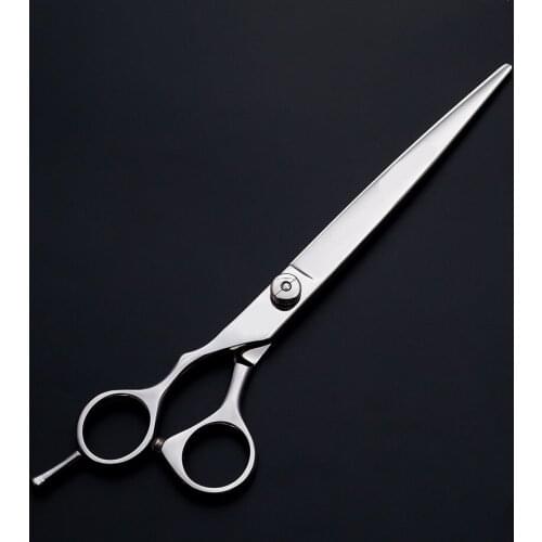 8 inch Professional Pet Grooming Scissors shears Straight Scissors 440C left hand Dog grooming shears sharp edge cutting scissor