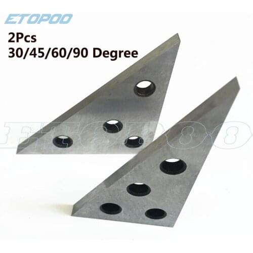 Precision Machinist Measurement Tool 2Pcs 30/45/60/90 Degree Angle Block Ruler Inch Metric Triangle Metal Block Angle