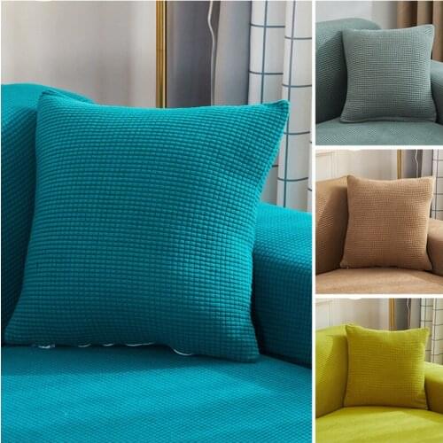 45cm Waterproof Plush Pillowcase Cushion Cover Fleece Velvet Sofa Chair Seat Mat Covers Home Textile Plush Pillowcase