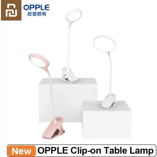 Youpin OPPLE Clip-on Table Lamp LED Read Desk Lamp Study Table Light Portable 360° Bending Bedside Lamp USB Charging Table Light