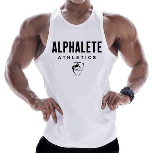 2020 Gyms Workout Sleeveless Shirt Sports Tank Top Men Bodybuilding Fitness Clothing Cotton T-shirt Men Running Vest