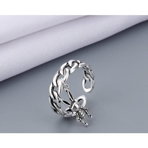 2021 New Adjustable Vintage Hippie Chic Handmade Rabbit Bunny Animal Knuckles Rings for Women Girls Charm Gift Fashion Jewelry