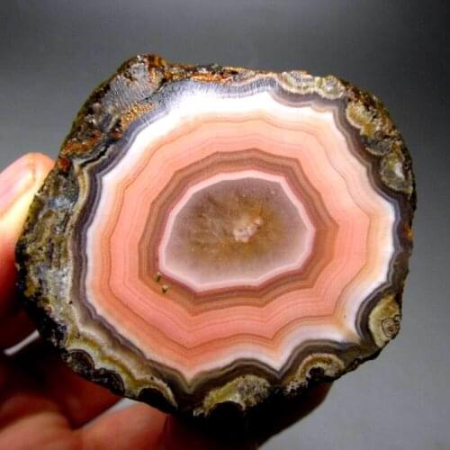 224g/52mm Pair of Unpolished Achat Agate Thunderegg Half Geode - crystals and stones healing Mineral specimen Home Decor L0246