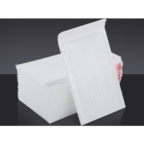 50pcs/pack Meduim Thick Shipping Envelopes with Bubble Packaing White Color Bubble Mailers Waterproof Mailing Bags Packing