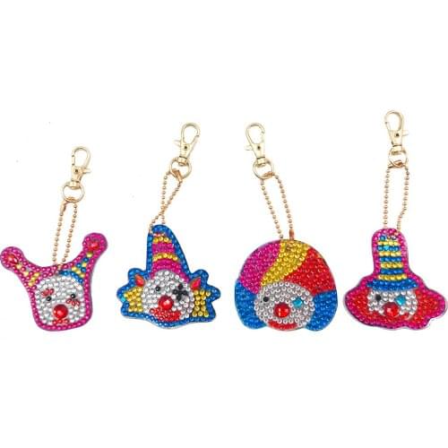 5D diamond painting cute animal DIY keychain diamond bag pendant jewelry mosaic home decoration pattern handmade new year