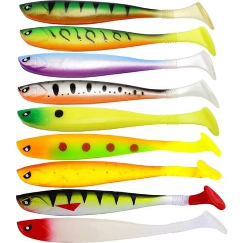 9PCS 3D Soft Swin Fishing Lure 10g/12cm Simulation Soft Bait Shad Silicone Bass Pike Minnow Swimbait Jigging Plastic Lure