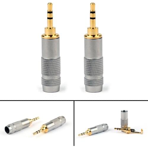 Artudatech 20PCS 2.5mm Stereo Male Repair Headphone Jack Plug Audio Soldering Cable Connector Parts