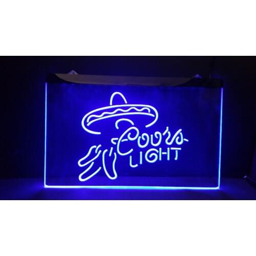 B-277 Coors light beer bar pub club 3d signs LED Neon Light Sign vintage home decor man cave