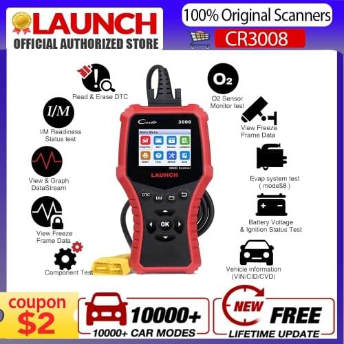 LAUNCH Creader CR3008 Auto OBD2 EOBD Car Engine Fault Code Reader Scanner PK NT301 kw850 Car OBDII Engine ERROR OBD Code Reader