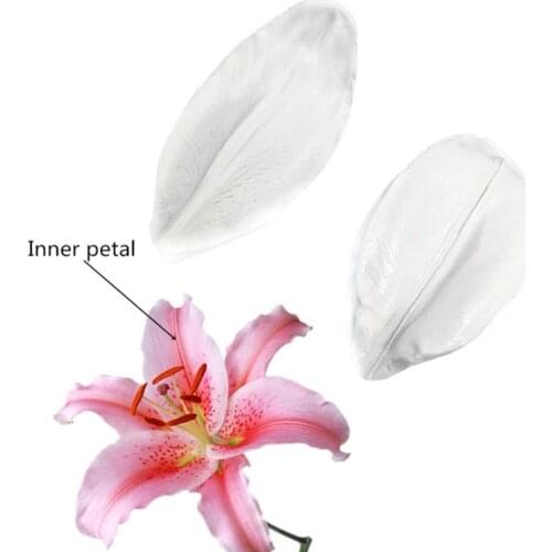 Inner Lily Petals Mould Silicone Mold Fondant Cake Decorating Tool Gumpaste Sugarcraft Chocolate Forms Bakeware