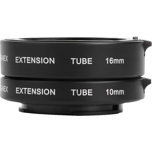 Auto Focus Macro Extension Tube Set 10mm 16mm for Sony NEX E-Mount Camera Lens Converter Professional Accessories
