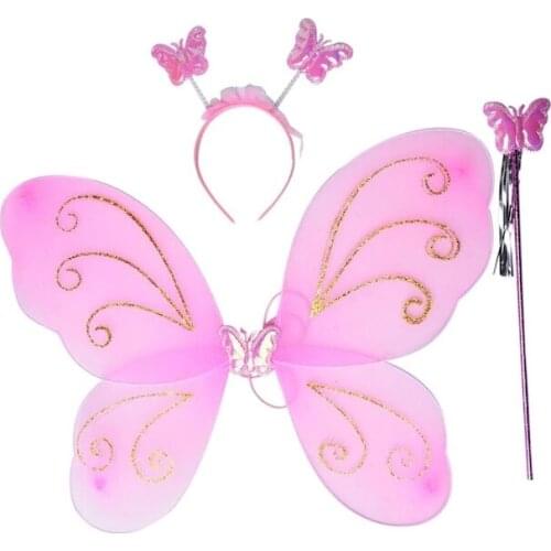 Butterfly Wing Crown Wand Pink Color 442126817