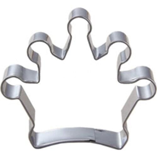 Crown Fruit Vegetable Biscuit Cookie Cutter Tools Pastry Stainless Steel Hot Sale Baking Kitchen Fondant Supplies Wholesaler