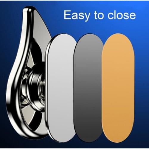 Phone Bracket Strong Magnetic Force Adjustable Angle Aluminum Alloy 360 Degree Rotating Cell Phone Holder for Car phone holder