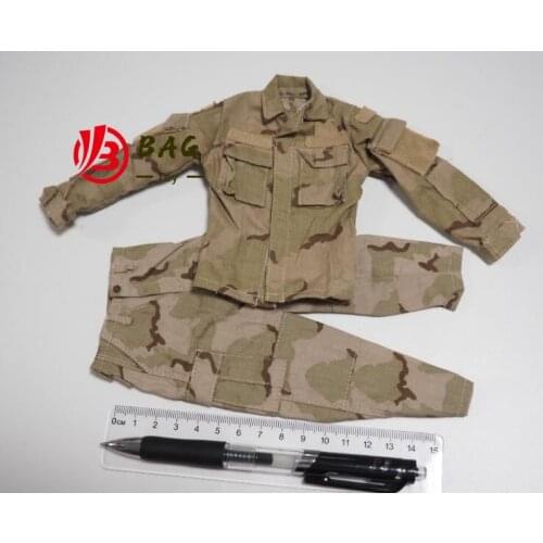 1/6 Action Figures model US military Three-color desert camouflage pattern Desert Camouflage Uniform DCU