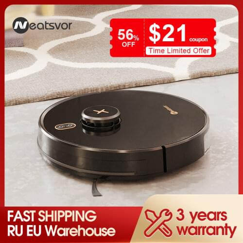 NEATSVOR X600 Pro Laser Navigation Robot Vacuum Cleaner 6000PA Strong Suction Map Management Sweep Floor And Wipe Floor in One