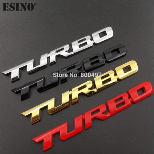 New Car Styling Car Turbo Boost Loading Boosting 3D Metal Chrome Zinc Alloy 3D Emblem Badge Sticker Decal Auto Accessory