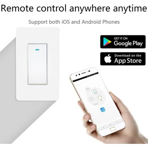 US Wifi Button Switch Tuya Smart Life APP Remote Hands-free Voice Control Support for Alexa Google Home