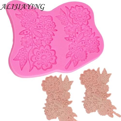 Flower Shape Silicone Cake Border Mold Bakeware For Chocolate Clay Fondant Tools cake decorating supplies D0954