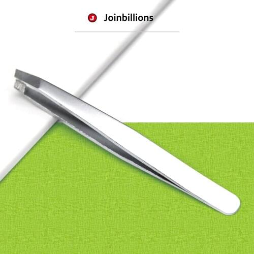 Steel Eyebrow Tweezers Silvery Bright