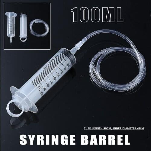 100ml & 90cm Syringe Hypodermic Feeding Syringe 1Pc Large Tube For Feeding Ink Cartridge DIY Dosing Of Inks