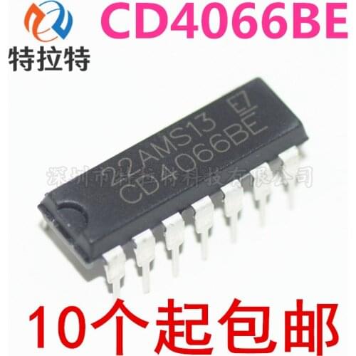 10pcs/lot CD4066BE DIP14 CD4066 DIP 4066BE DIP-14 new and original IC