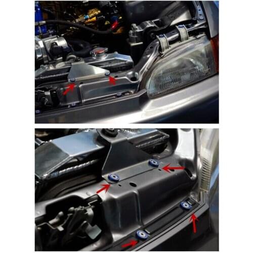 10PCS M6 JDM Car Modified Hex Fasteners Fender Washer Car styling for Ford 2 focus 3 4 MK3 Mondeo Kuga Fiesta C-Max Buick Mokka