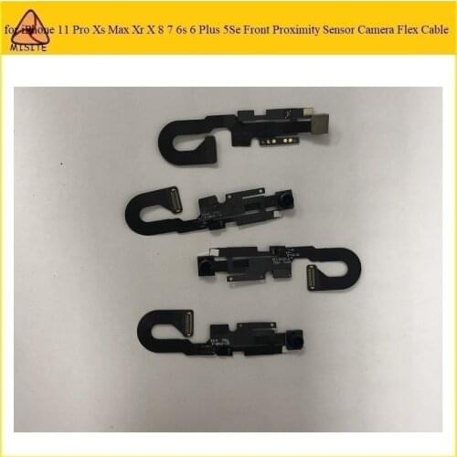2Pcs Tested Front Camera Flex for iPhone 11 Pro Xs Max Xr X 8 7 6s 6 Plus 5se Face Small Little Cam Proximity Sensor Camera Flex