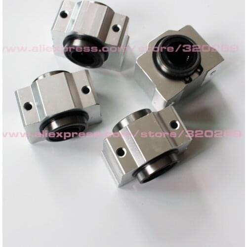 4pcs SC8VUU SC8V SC10VUU SC10V SC12VUU SC12V SC16VUU SC16V SC20VUU SC20V Linear Bearing Block Units CNC Router Rods Shaf