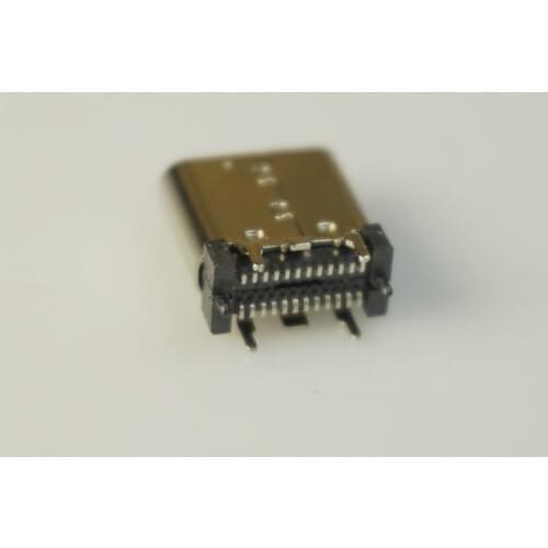 5pcs USB 3.1 Type C Connector 24 Pin Female Socket receptacle Surface Mount Straight Vertical PCB SMT Board Guide 10.5mm Height