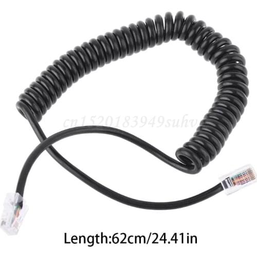 8Pin RJ45 to RI45 Speaker Mic Cable Line for ICOM HM-98 HM-133 HM-133V HM-133S