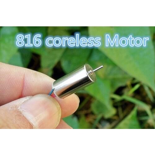 816 8*16mm Coreless Motor DC 3.4V 55000REV For R/C Model Helicopter Quadcopter Toys Car DIY Fans Spare Parts Accessories