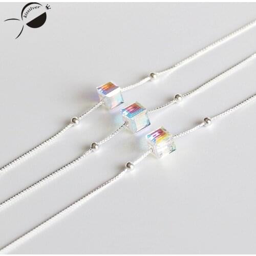 925 Sterling Silver Bracelets for Women 2018 Fashion Elegant Bangles&Bracelets Fine Jewelry New Silver Chain Female Bracelets