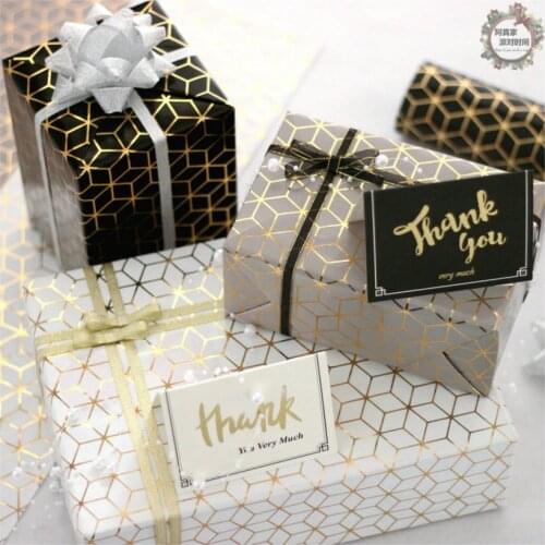 50*70cm 10pc Golden Geometric Pattern Craft Glitter Paper Christmas Gift Wrapping Paper New Year Gifts Box Packaging DIY Crafts