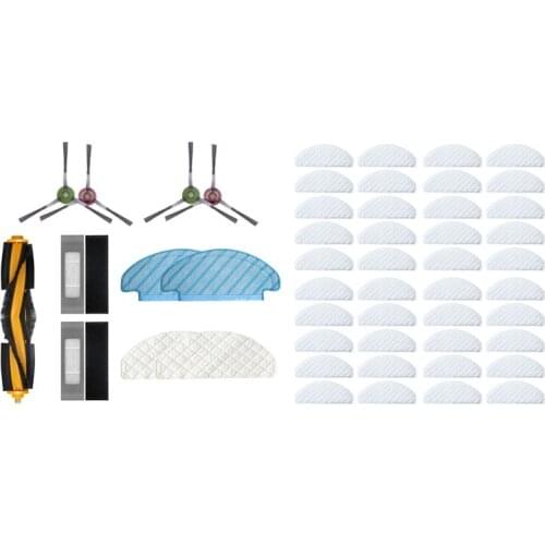 1set Hepa Filter Mop Cloths for Ecovacs Deebot Ozmo T8 Vacuum & 40Pcs Disposable Rags for Ecovacs Deebot Ozmo T8
