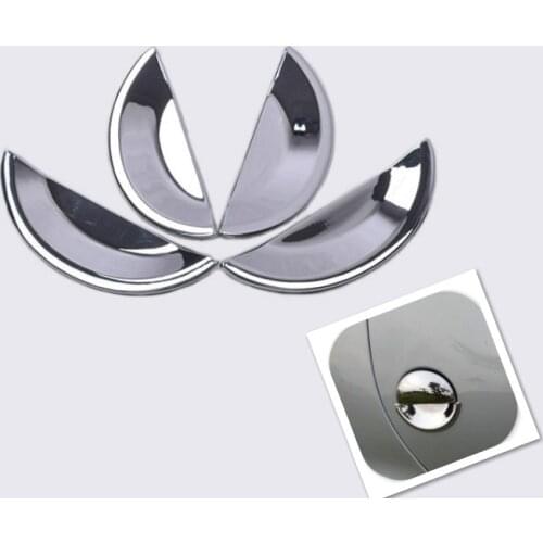 FUNDUOO For Peugeot 206 206cc 207 BYD F0 Chrome Car Door Handle Cup Bowl Cover Trim Overlays Free Shipping