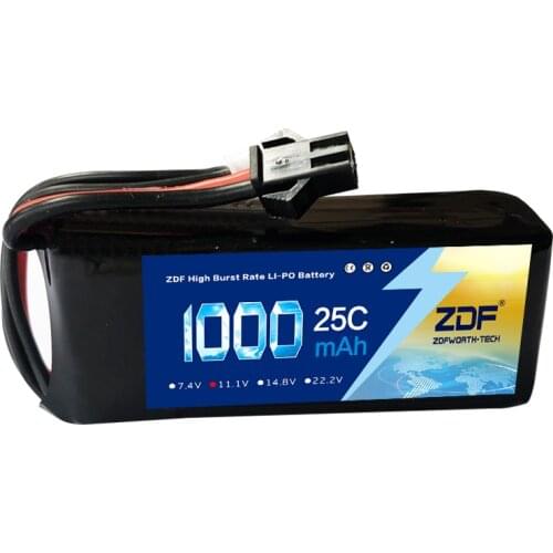 Good Quality ZDF li-Polymer Lipo Battery 11.1V 1000mah 25C 3S T Plug For Mini Airsoft Guns Battery RC Model Bateria