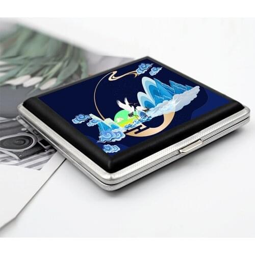 Chinese wind tiger leopard Cigarette Box 20pcs Portable Color Printing Creative Fashion Metal Men Gadget Accessories