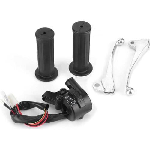 Throttle Brake Kit Motorcycle Throttle Housing Switch Brake Levers Kit Fits for YAMAHA PW50 PY50 PEEWEE 50 DIRT BIKE