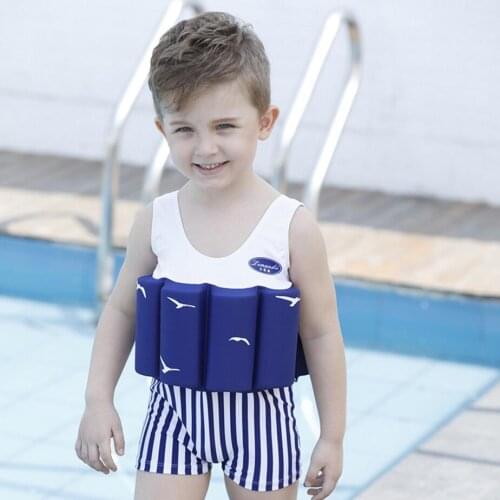Hot sale 2017 new childredn kid boys swimwear Buoyant swimsuit baby boy bodysuit floating swimming pool swimwear bikini 321