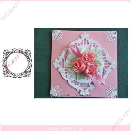 Square Lace Frame Metal Cutting Dies for DIY Scrapbooking Photo Album Decorative Embossing PaperCard Crafts Die2021