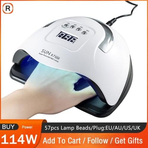 New 180W Nail Dryer UV LED Lamp Portable Household Nail Lamp For Drying UV Gel Polish Curing Lamp Manicure Tool Fast Shipping