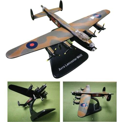 1/144 Avro Lancaster MkIII Diecast Airplane Model, Fighter Alloy Aviation Collection, Adult Gifts, for Boys Toys Decorations