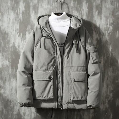 Winter Jackets Men Warm Thick Cotton Multi-pocket Hooded Parkas Mens Casual Fashion Warm Coats Plus Size 5XL Overcoat