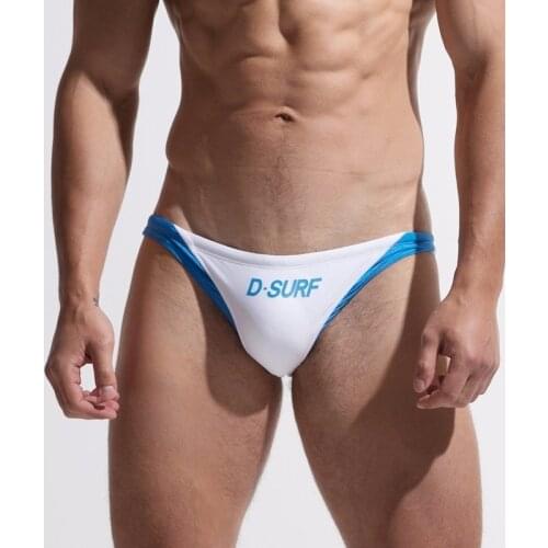 DESMIIT Men Swimwear Swim Briefs Sexy Mens Swimming Shorts Bikini Swimsuit Male Beach Sea Surf Bathing Suit Sunga Low Waist