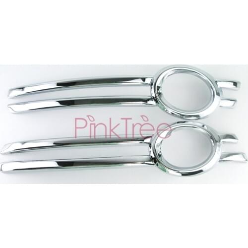 For Audi Q5 2009 2010 2011 2012 Chrome Front Foglight Cover Fog Lamps Trims ABS Car Styling Accessories Tunling accessories