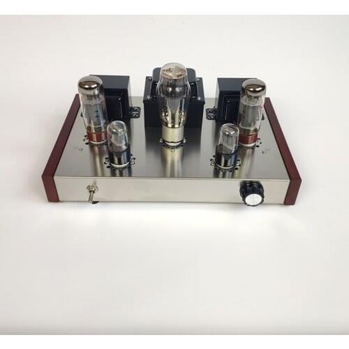 2021 NEW Home Audio Tube Amplifier DIY KITS 5Z3P+6N9P+EL34-B Stainless Steel Case Single End Power Ouput 13W*2 AC110V/220V